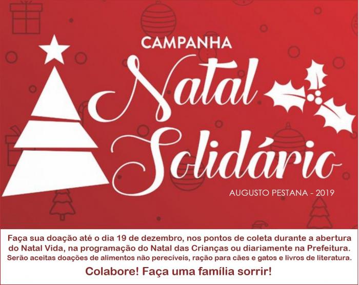 Prefeitura organiza programação Natalina e lança campanha solidária -  Prefeitura Municipal de Augusto Pestana