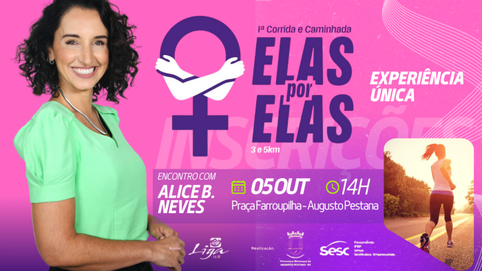 1ª Corrida e Caminhada “Elas por Elas” mobiliza comunidade no Outubro Rosa